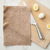 Keuken Handdoek Tarwe op Burlap Sack Country Rusti (Quarter Fold)