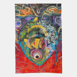Keuken handdoek vis