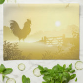 Keuken Handdoek Zonnige Ochtend Boerderij Landelij (Gevouwen)