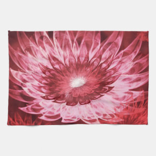 Keuken Handdoeken Fantasy Bloemen Rood