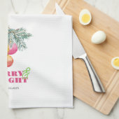 Keuken handdoeken gepersonaliseerd feestelijk (Quarter Fold)