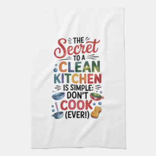 Keuken Handdoeken-Grappige Quote Keuken Handdoek