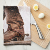 Keuken Handdoeklaarzen land rustiek western draag Theedoek (Quarter Fold)