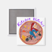 Keuken Heksenmagneten Magneet (Voorkant / Achterkant)