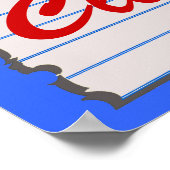 Keuken is gesloten. Poster afdrukken (Hoek)