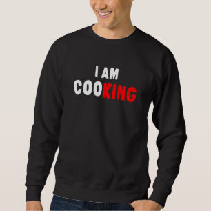 Keuken King Fun Chef Cook Maaltijdwoordgrapje voor Trui