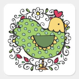 Keuken Kip Sticker - SRF