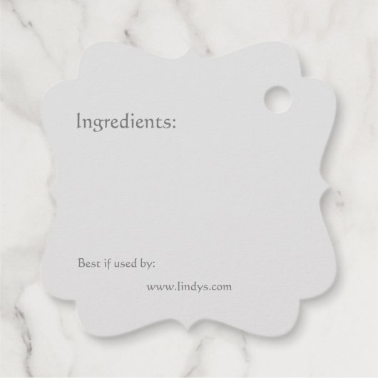 Keuken Koken Condiment Inblikken Potje Prijs Bedankjes Labels (Achterkant)