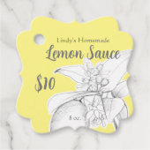 Keuken Koken Condiment Inblikken Potje Prijs Bedankjes Labels (Voorkant)