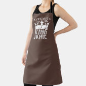 keuken koning citaat aangepaste naam schort (Insitu)