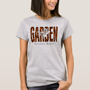 Keuken Koningin Luipaardprint Tuin Botanisch T-shirt