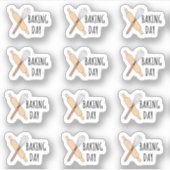 Keuken kookkalender planner voor bakdag sticker (Voorkant)