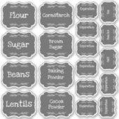 Keuken Labels Pantry Labels bewerkbaar (Voorkant)