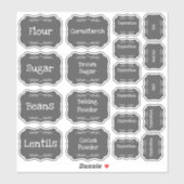 Keuken Labels Pantry Labels bewerkbaar (Vel)