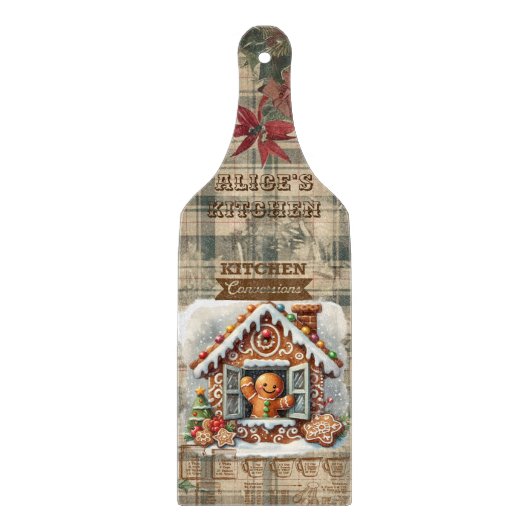 Keuken leuk!  snijplank van Gingerman (Voorkant)