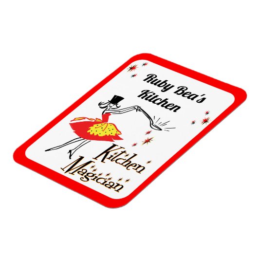 Keuken Magician Custom Retro Koelkast Magneet (Linkerzijde)