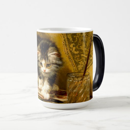 Keuken met verf en penselen magische mok (Voorkant rechts)