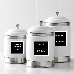 Keuken Organisatie Sticker   Glasopslagetiket