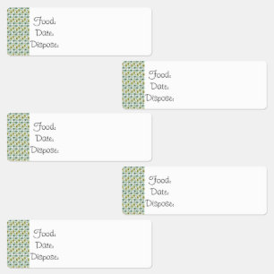 Keuken Organisatie Voedsel Labels Avocado Patroon