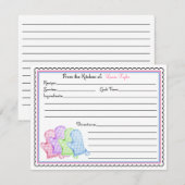 Keuken Oven Mitts Baking Cooking Recipe Kaarten (Voorkant / Achterkant)