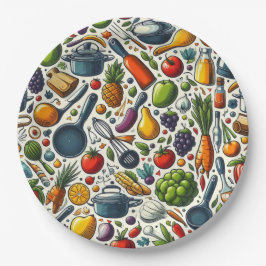 Keuken. Papieren Bordje