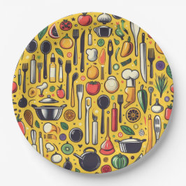 Keuken. Papieren Bordje