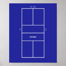 Keuken Pickleballveld Diagram