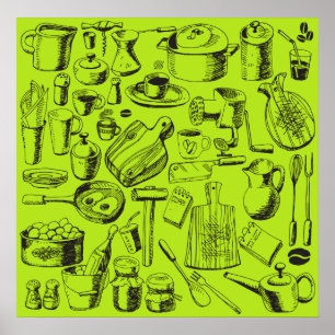 keuken poster