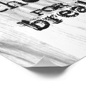 keuken poster eet chocolade voor ontbijt (Hoek)