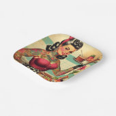 Keuken Restaurant Pin-up Papieren Bordje (Gebogen)