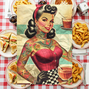 Keuken Restaurant Pin-up Tissuepapier