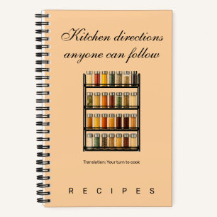 Keuken Richtingen receptenboek Notitieboek