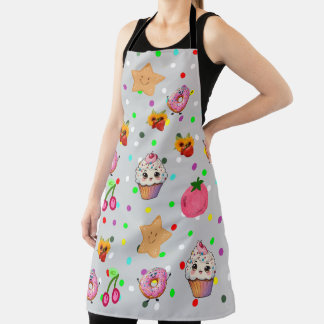 Keuken schort met all-over print