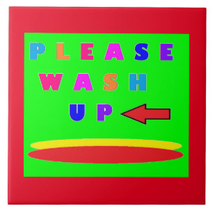 Keuken teken bericht met woorden tegeltje