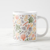 Keuken Tuin Plantaardig Patroon Extra Grote Beker (Rechts)