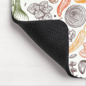 Keuken Tuin Plantaardig Patroon Muismat (Hoek)