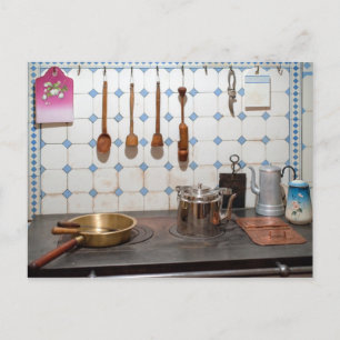 Keuken van de nieuwe kunst briefkaart