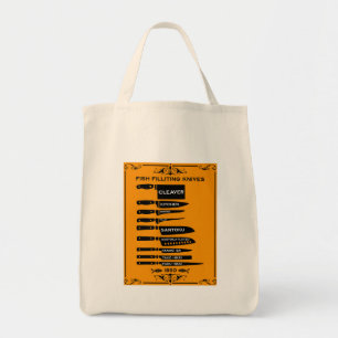  Keuken Vis Fileting Knife Grafiek Tote Bag