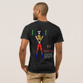 Keuken Vixen Mannen T-shirt Zwart (Achterkant volledig)