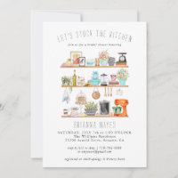 Keuken vol Bridal Shower Uitnodiging