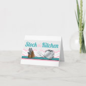 Keuken Voorraad Bruiloft Dank Kaarten (Voorkant)