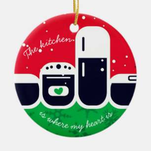 Keuken waar mijn hart het ornament van de