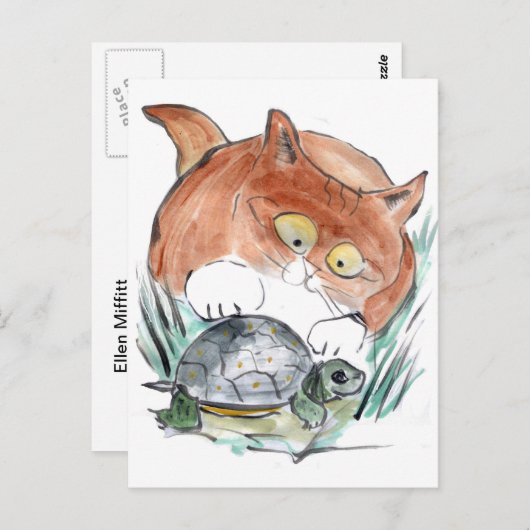 Keuken zegt dat je het bent. briefkaart (Voorkant / Achterkant)