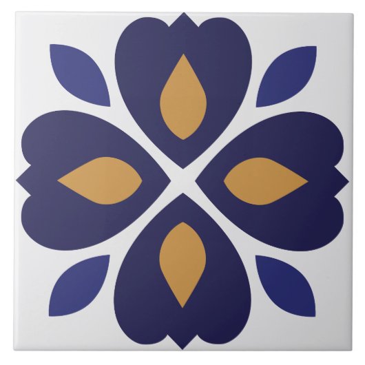 Keukenaccessoires Middellandse-Zeeblauw Tegeltje (Voorkant)