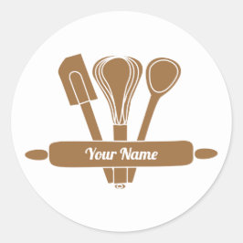  keukenbakker ronde sticker