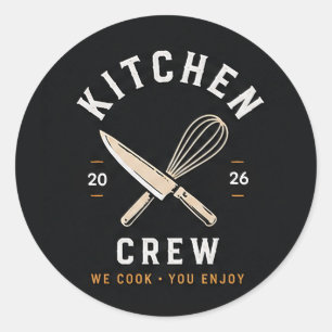 🔪 Keukenbemanning Restaurant Personeel Uniform Lo Ronde Sticker