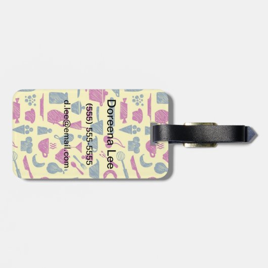 Keukenbenodigdheden Bagagelabel (Achterkant horizontaal)