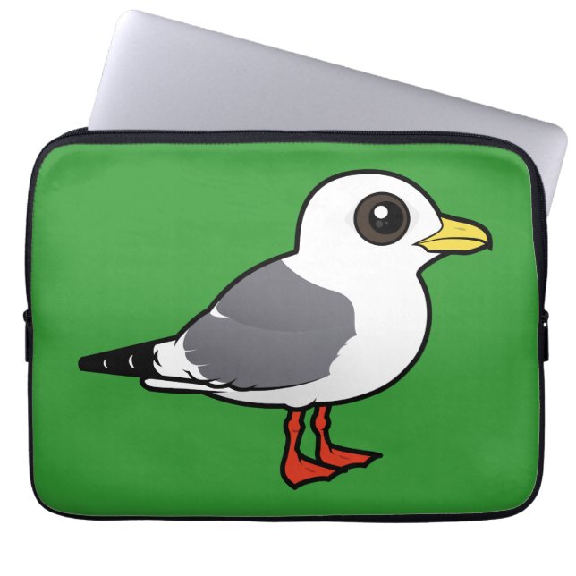 Keukenbloem met rode poten laptop sleeve (Voorkant)