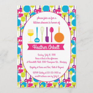 Keukenbridal Shower Invitation Kaart