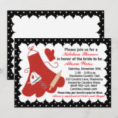 Keukenbridal Shower Invitation Kaart (Voorkant / Achterkant)
